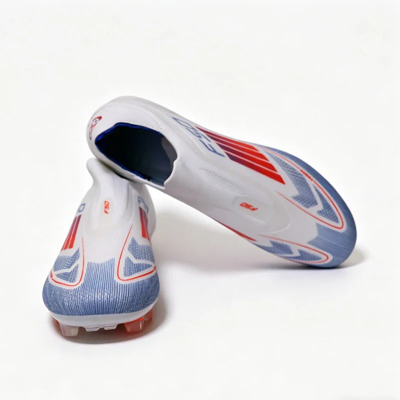 Pro Without-lace F50 Mens Soccer Shoes Boys Training Non-Slip Turf Soccer Cleats TF/FG Football Sneakers Chuteira Campo 35-45