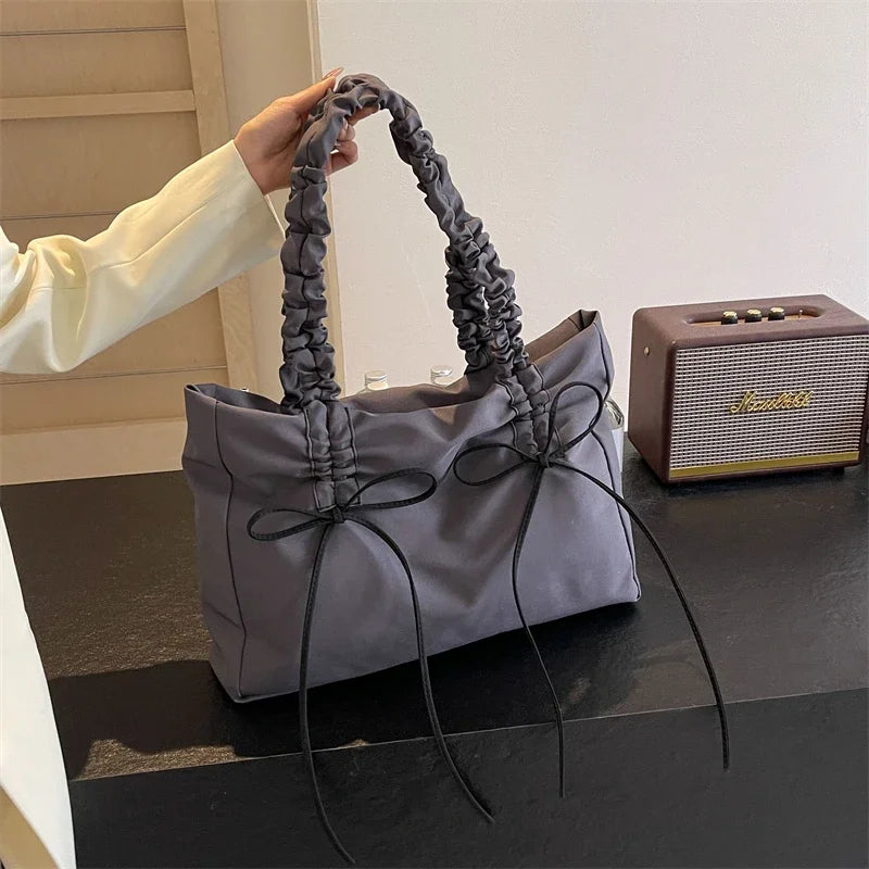 Solid Color Nylon Casual Shoulder Bags Large Capacity High Quality Versatile Crossbody Bags for Women 2025 Fashion Hot Sale