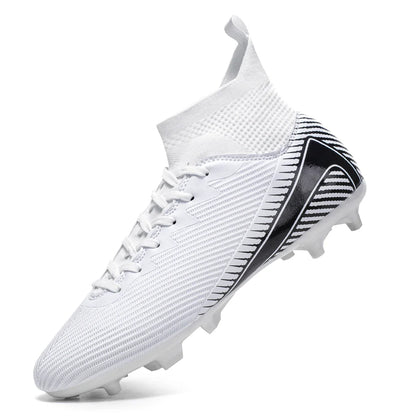 Breathable AG FG football shoes PU Fabric Mesh Upper TPU Wear-resistant Sole Non-slip Design For Kids Youth Daily Play