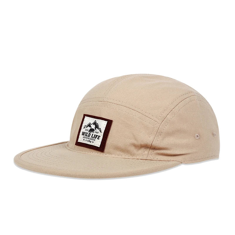 Cotton 5 Panel Baseball Cap Snapback Caps Bone Gorras Hombre Originales Hip Hop Hats For Men Women Adjustable