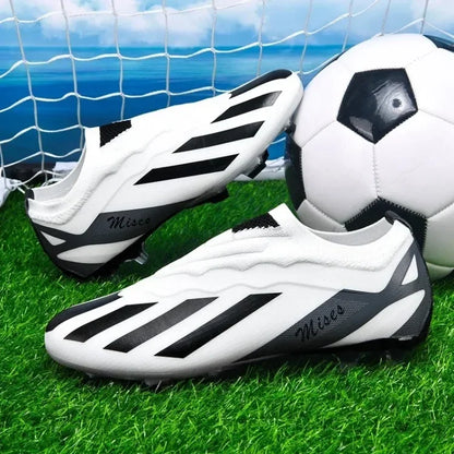 Men Soccer Shoes Long Spikes Soccer Cleats Indoor Sports Shoes Professional Football Boots Drop Shipping Unisex Breathable Soft