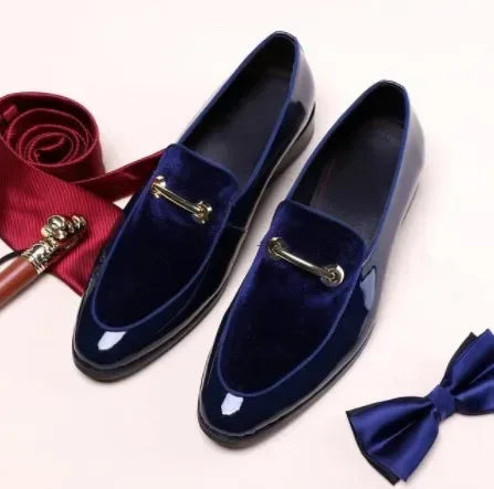Social Shoe AutumnLuxury Men Dress Leather Shoe Fashion Flat Men Shoe Italian Business Casual Shoes Loafer
