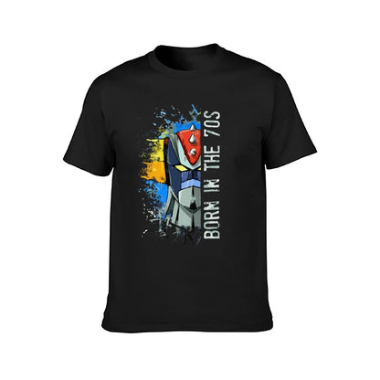 Ufo Robot Goldrake - Born In The Seventies T-Shirt Blouse heavyweights hippie clothes Men's t-shirts