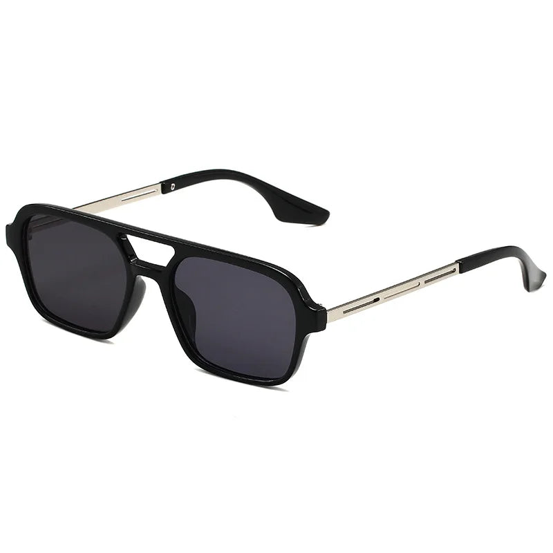 Sunglasses Female Vintage Hollow Leopard Blue Oculos De Sol Woman