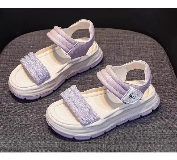 Girls Summer Fashion Sandals 2026 Kids New Arrival Soft Anti-Skid Beach Sandals Lightweight Comfortable Design Outdoor Shoes