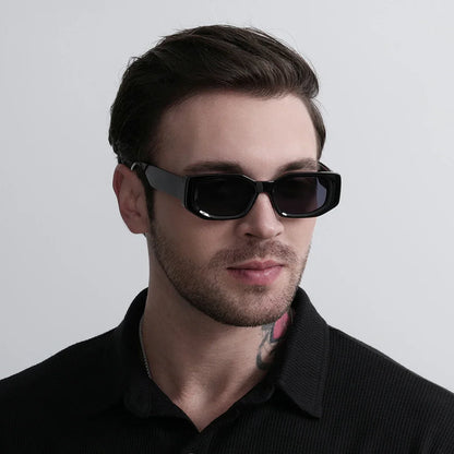 black classic retro designer branded concave irregular thick frame men women fashion sunglasses