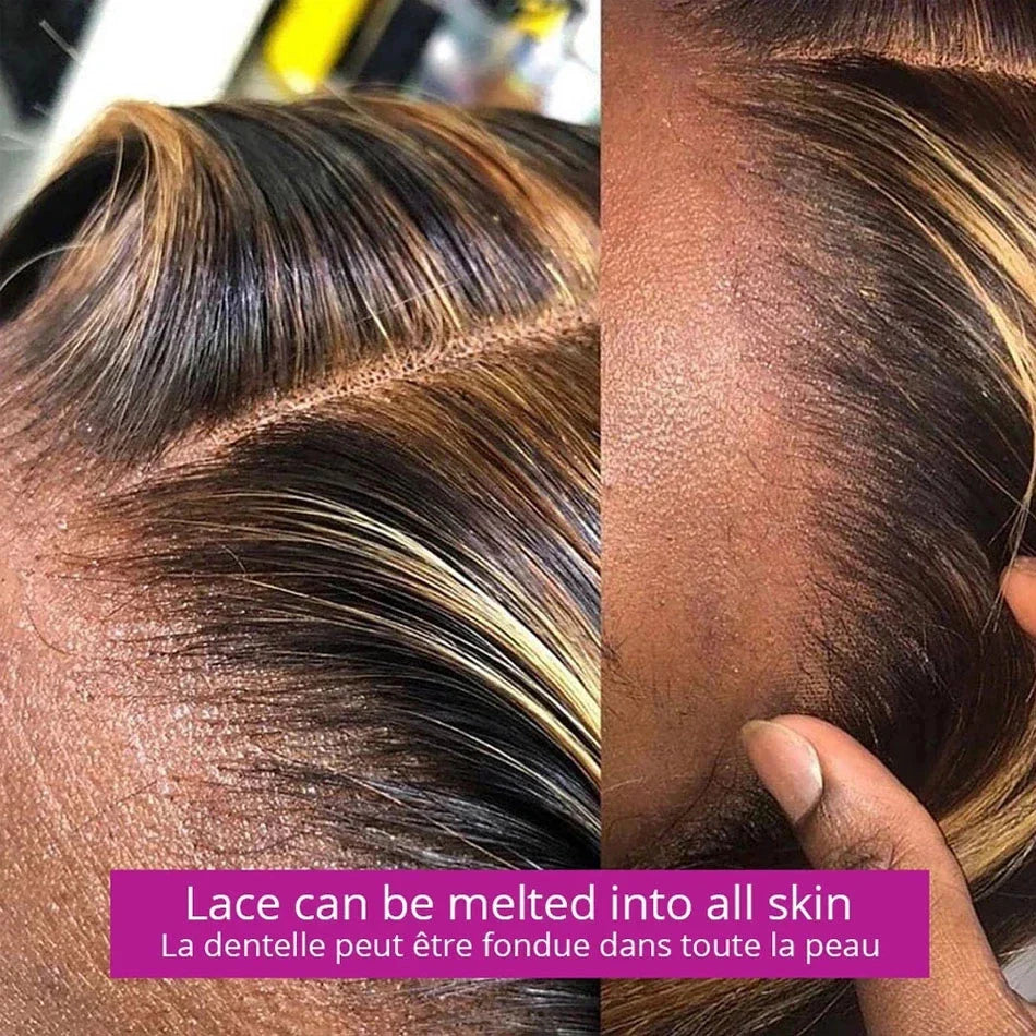 360 HD Lace Frontal Wigs 4/27 Highlight Wig Body Wave 13×6 13X4 Lace Front Wigs For Women Human Hair Loose Wave Virgin Brazilian