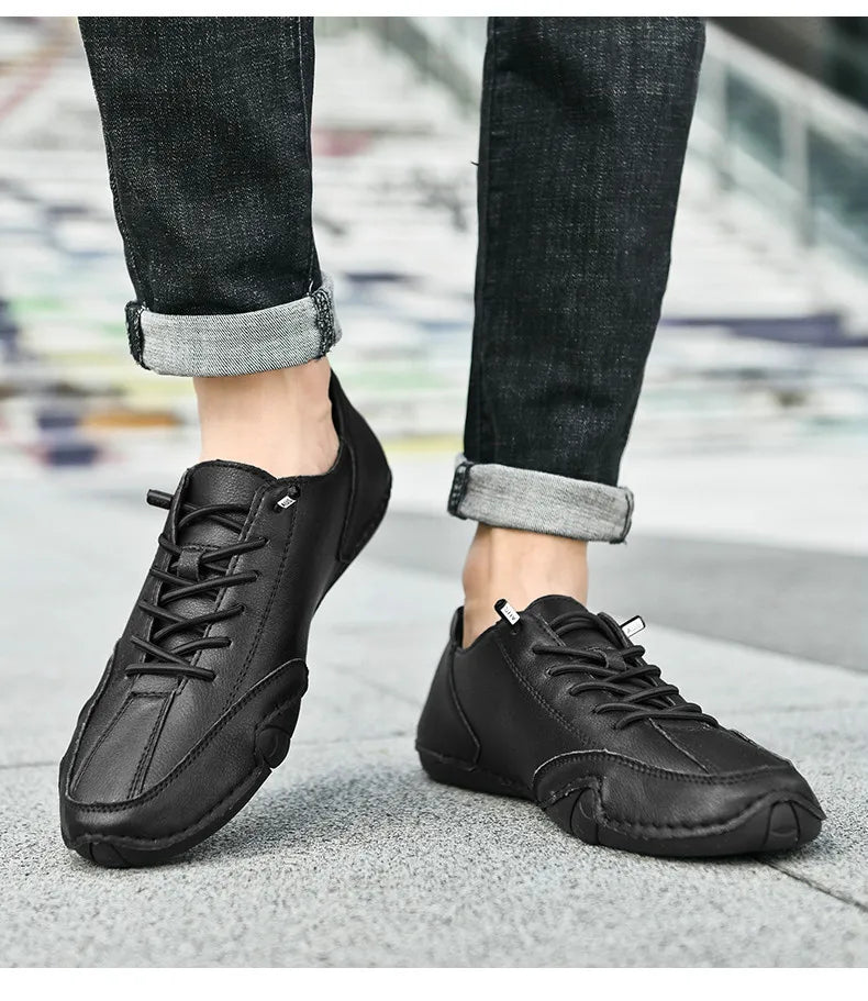 Men's shoes four season new plus size casual shoes fashion low-top soft sole breathable outdoor shoes men's sports walking shoes