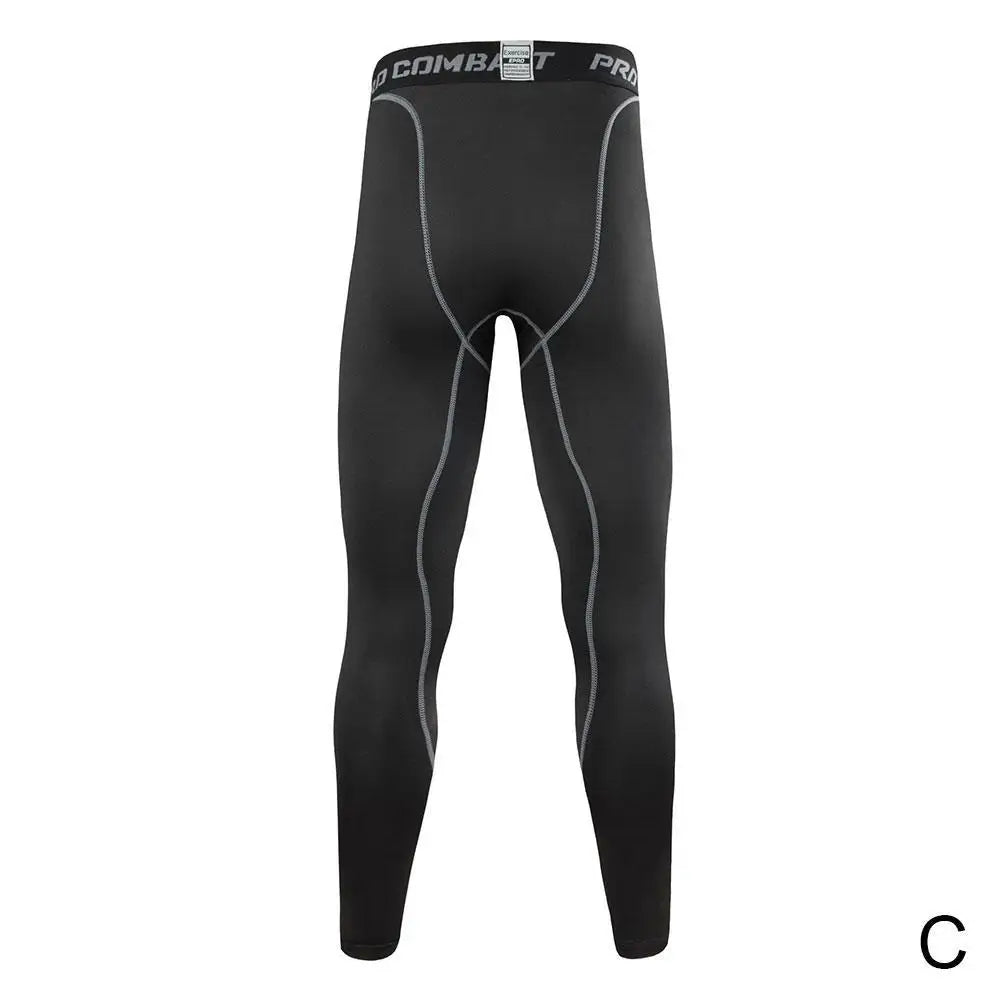 Men Compression Tight Leggings Running Sports Male Workout Bottoms Trousers Jogging Dry Yoga Pants Quick Fitness Training