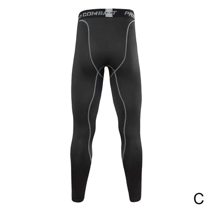 Men Compression Tight Leggings Running Sports Male Workout Bottoms Trousers Jogging Dry Yoga Pants Quick Fitness Training