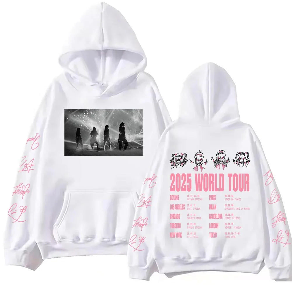 Pink Tour 2025 Hoodie Man Woman Harajuku Pullover Tops World Tour Sweatshirt Fans Gift Hip Pop Clothing