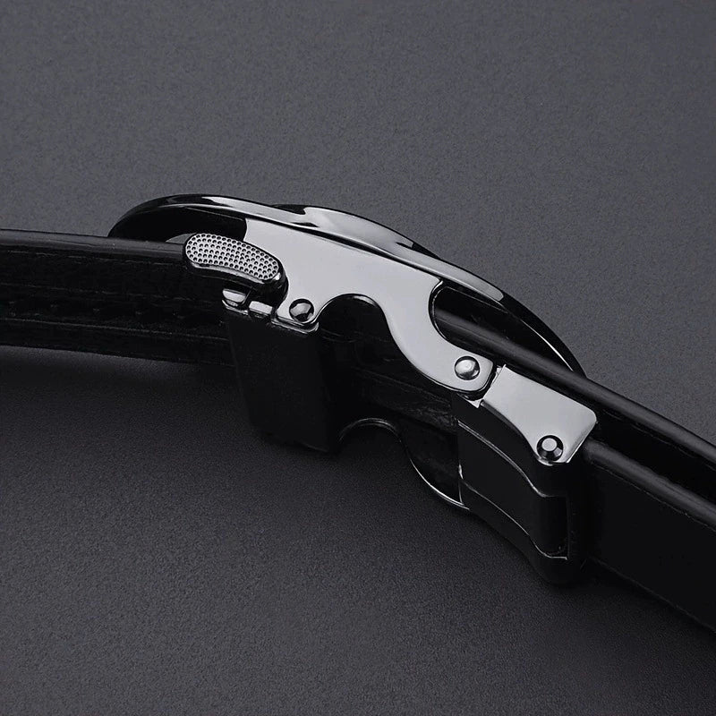 High End Genuine Leather Belt For Men Automatic Buckle Designer New Casual Trendy Versatile Fashion Trouser Strap High Quality