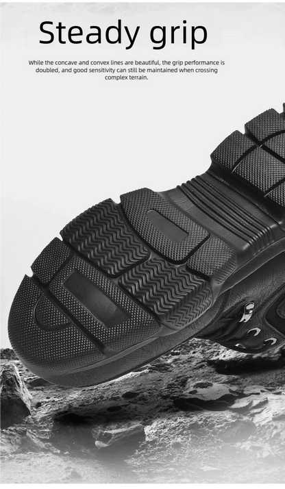 Man Safety Shoes Puncture-Proof Work Sneaker Waterproof Work Shoes Steel Toe Shoes Safety Boots Indestructible Shoes Lightweight
