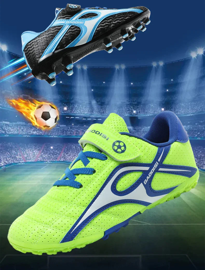 Children Football Shoes Grass Society Indoor Training Original Boys Soccer Shoes Cleats Non Slip Kids Football Field Boots New