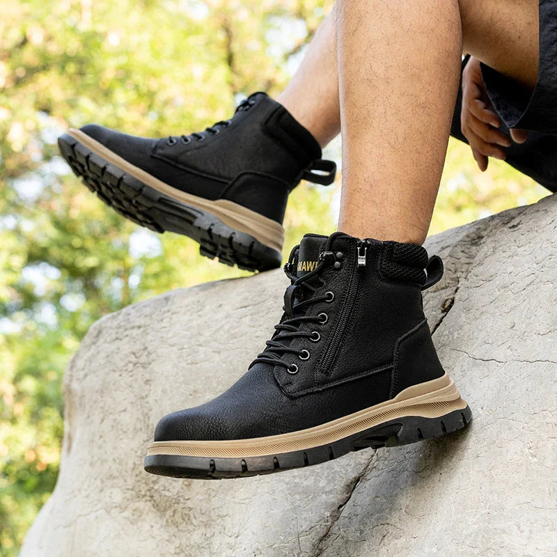 New Non Slip Work Shoes Men Work Boots Indestructible Safety Shoes Steel Toe Shoes Puncture-Proof Sneakers Male Footwear Shoes