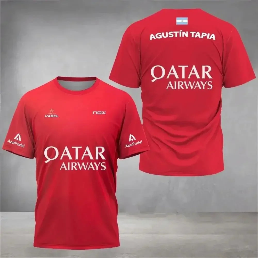 Men Padel Tennis Kid T-Shirt Sports Training Tops Male Casual Short Sleeve Clothing Streetwear Men Clothing Tops