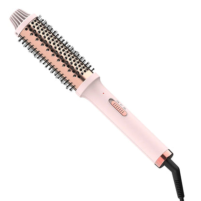 Curling lron Brush 2 in 1 Electric Hair Comb Negative lon Hair Dryer Styling Appliances Portable Professional Hair Strai