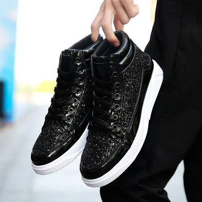 Mens Casual Shoes Non-slip Sports Outsole  Light High-top Men Fashion Boots Wear-resistant Male Sneakers 48