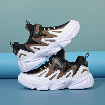 Kids Casual Boys Basketball Shoes Soft Sole Kids Shoes Non-slip Sneakers Shoes Outdoor Student's Children Sport Walking Footwear