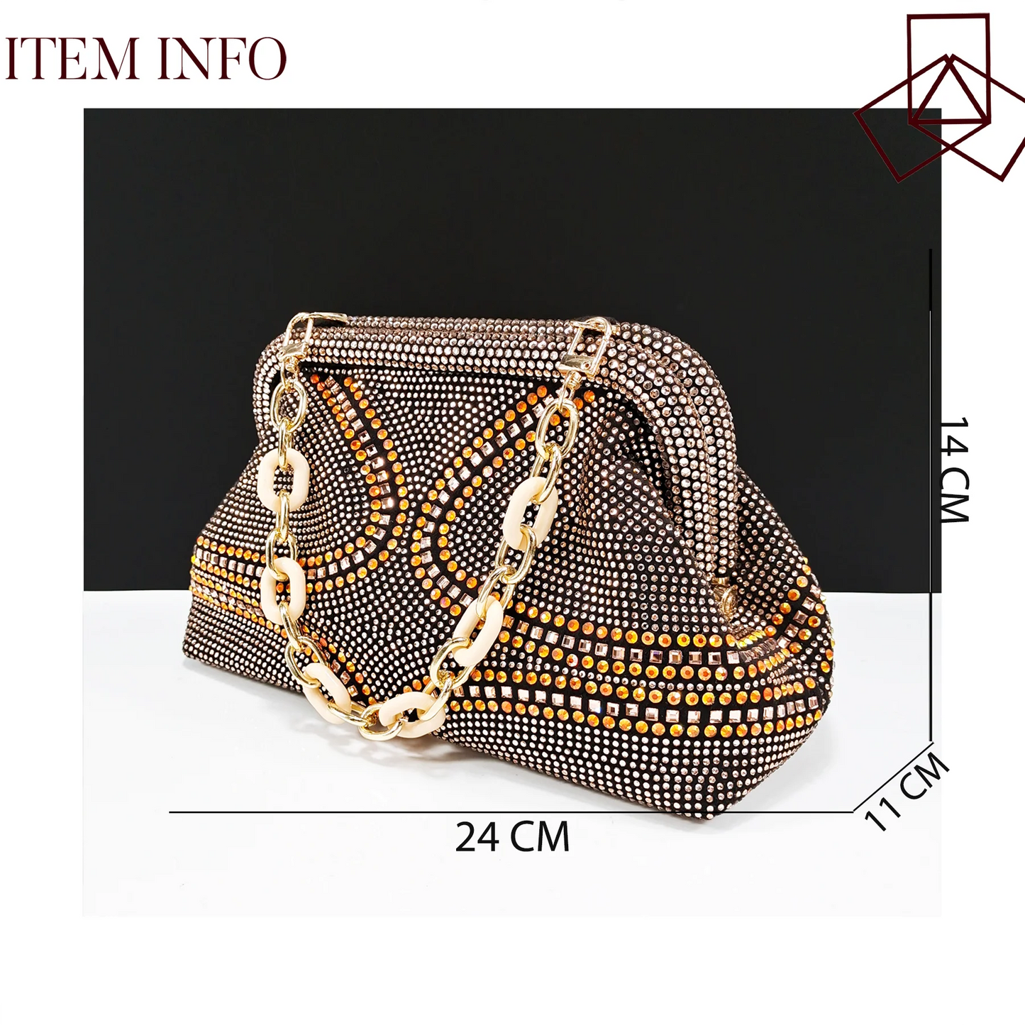 Italian Pumps and Bag To Party 2024 INS Style Pointed-Toe Rhinestone Elegant High Heels Champagne Wedge for Women