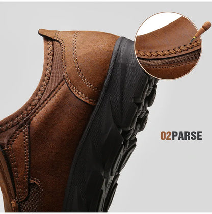 Fashion Leather Men Casual Shoes Retro Mens Loafers Moccasins Breathable Slip on Driving Shoes Mens Walking Sneakers Size 39-48