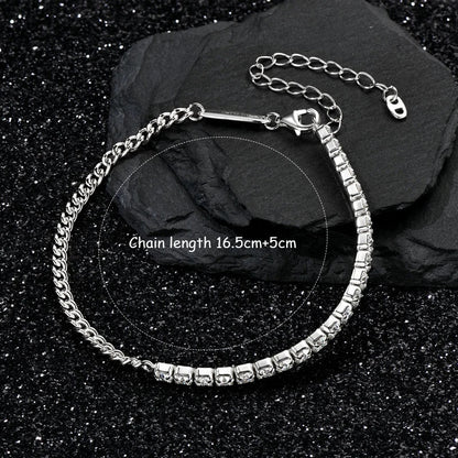 3MM Moissanite Bracelet For Women 925 Sterling Silver Adjustable Chain Bracelets Luxury Fashion Jewelry with Certified