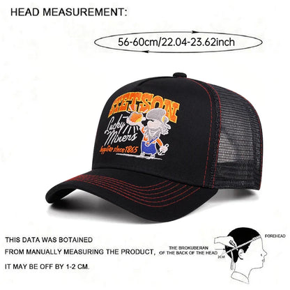 2025 Creative New Truck Hat STETSON Nuggets Net Hat Outdoor Leisure Sports Sunshade Hat Daily Commuting Decoration Baseball Hat
