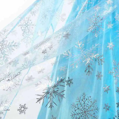 Snow Queen Princess Dress for Toddler Girl Elsa Festival Carnival Fancy Kid Birthday Party Clothing Lovely Halloween Cosplay