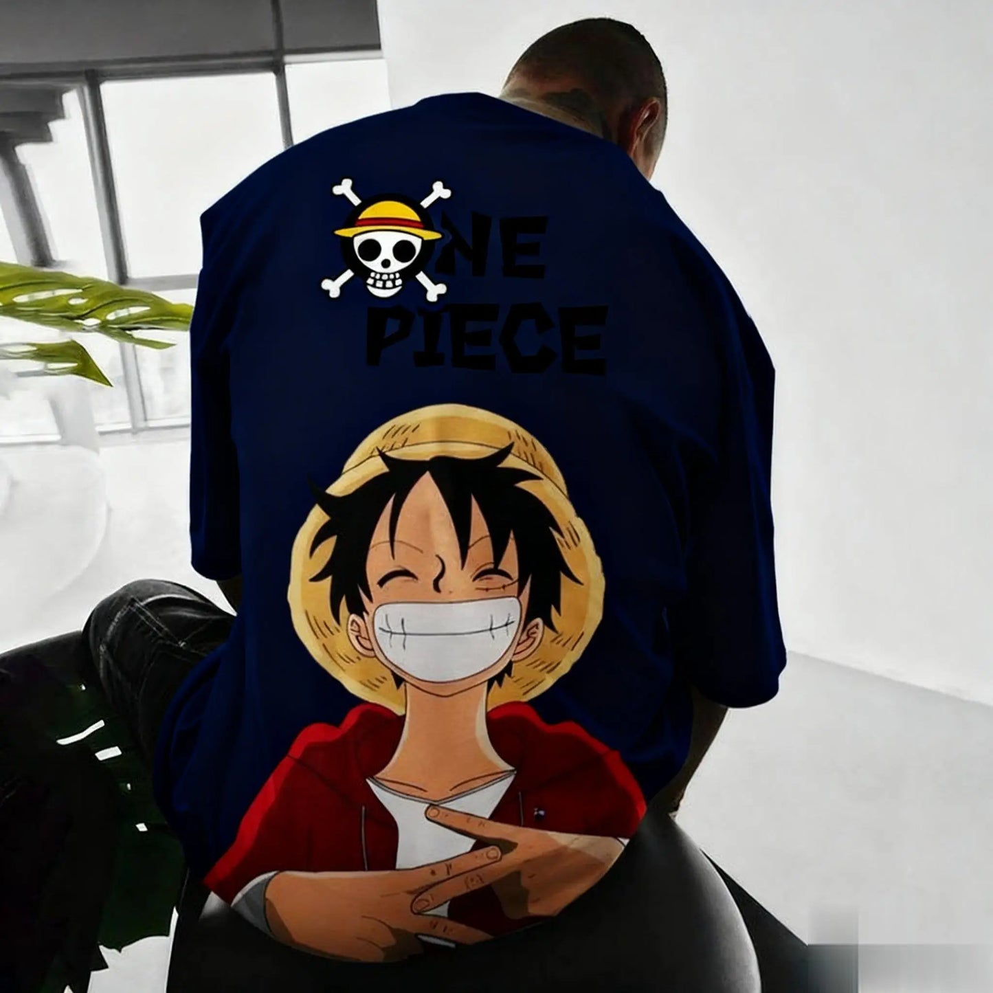 Camiseta One Piece Anime Luffy Algodão Desenho Animado Manga Curta Camiseta Estampada Casual Verão Top Masculino Feminino Nova Moda Y2k Roupa Masculina