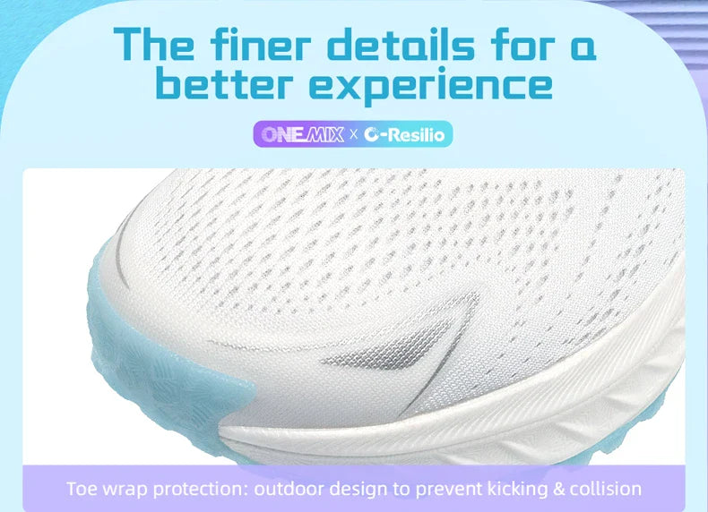 Running Shoes Men Cushion Stability Outdoor Sports Casual Mesh  Lace-up Lightweight Gym Jogging Sneakers