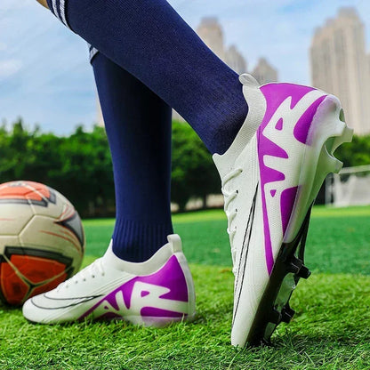 Men Football Boots Non-Slip Grass Training Sport Ultralight Soccer Shoes Unisex Outdoor Sports Shoes Breathable Drop Shipping