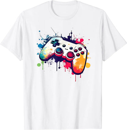 Control All The Things Video Game Controller Gamer Boys Men T-Shirt Streetwear Graphic T Shirts  Men Clothing Tops Ropa Hombre
