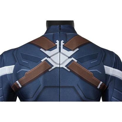 Captain America Cosplay Costume 3D Printed Spandex Zentai Suit for Men Superhero Halloween Party  Cosplay Outfit