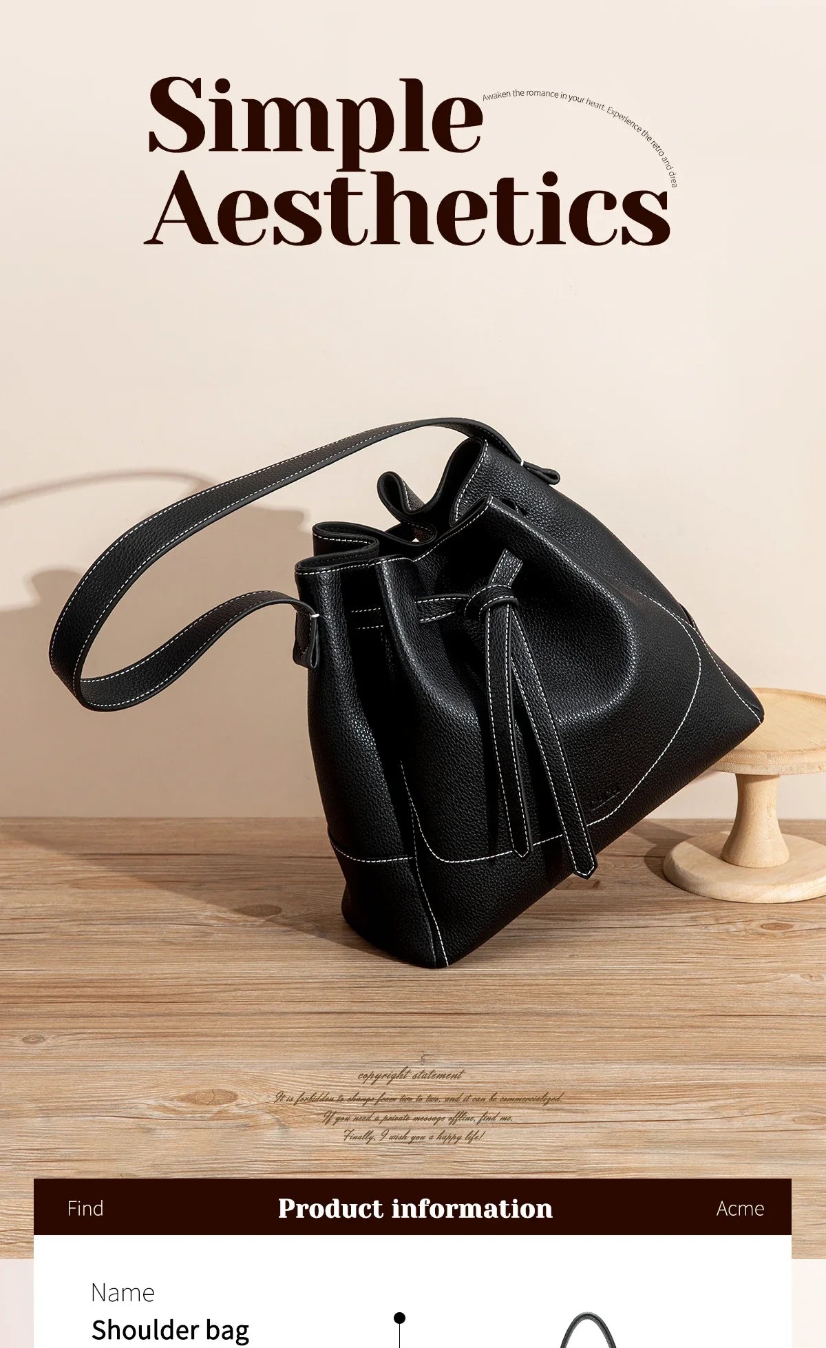 Woman Drawstring Bag Blue Spring Simple Black Casual Women's Bags Mommy Shopping Girl