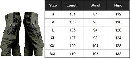 Multi-pocket Work Pants Men Waterproof Straight-leg Cargo Pants Outdoors Wear-resistant Hiking Casual Pants Spring Male Joggers