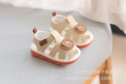 New Summer Baby Whistle Sandals Children Infant Casual Walking Shoes Toddler Boys Girl Kids Anti-Slip Closed-Toe Cartoon Sandals