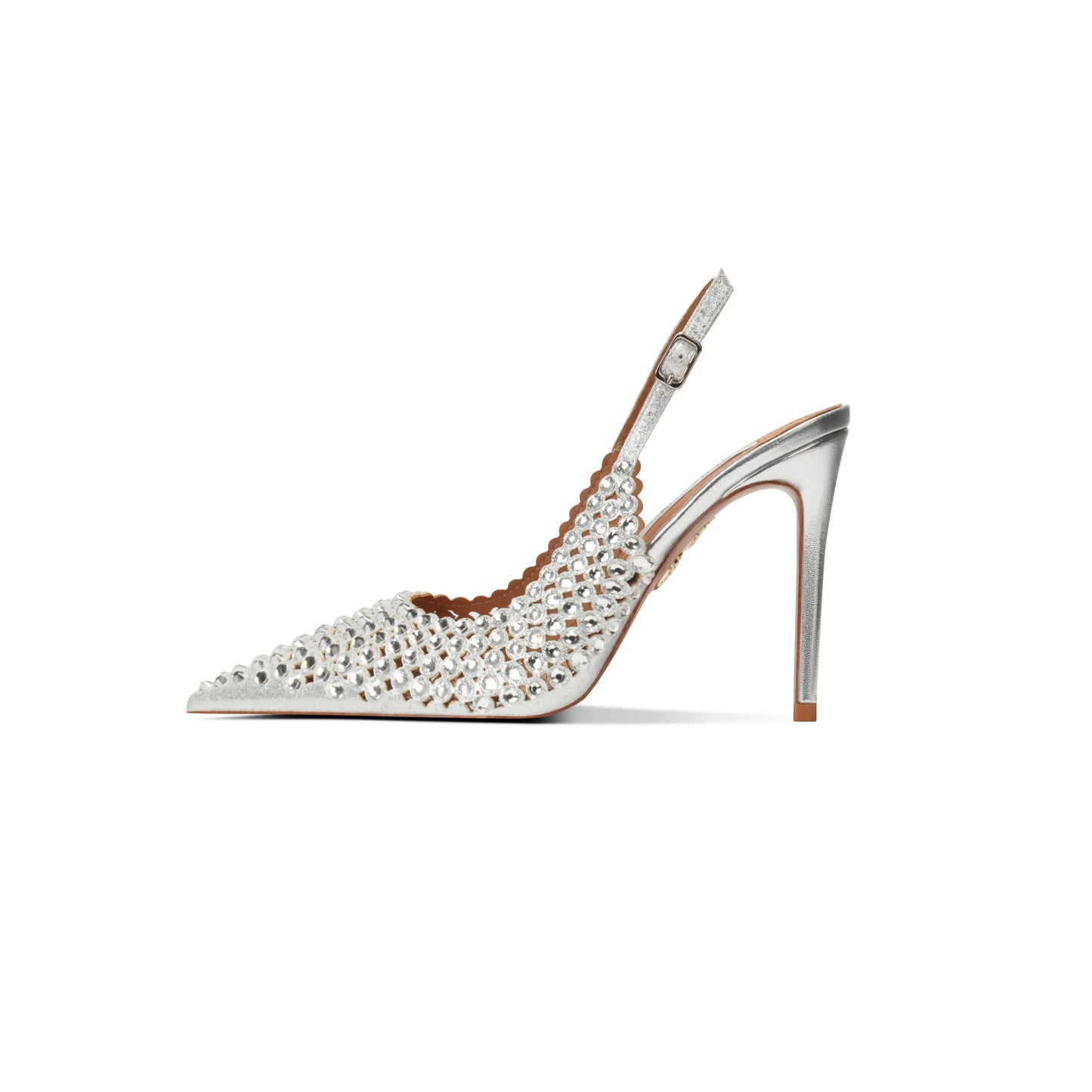 Diamond high heels for women in2025with a single button back strap,sexy wedding shoes for brides,slim heels,pointed toe sandals