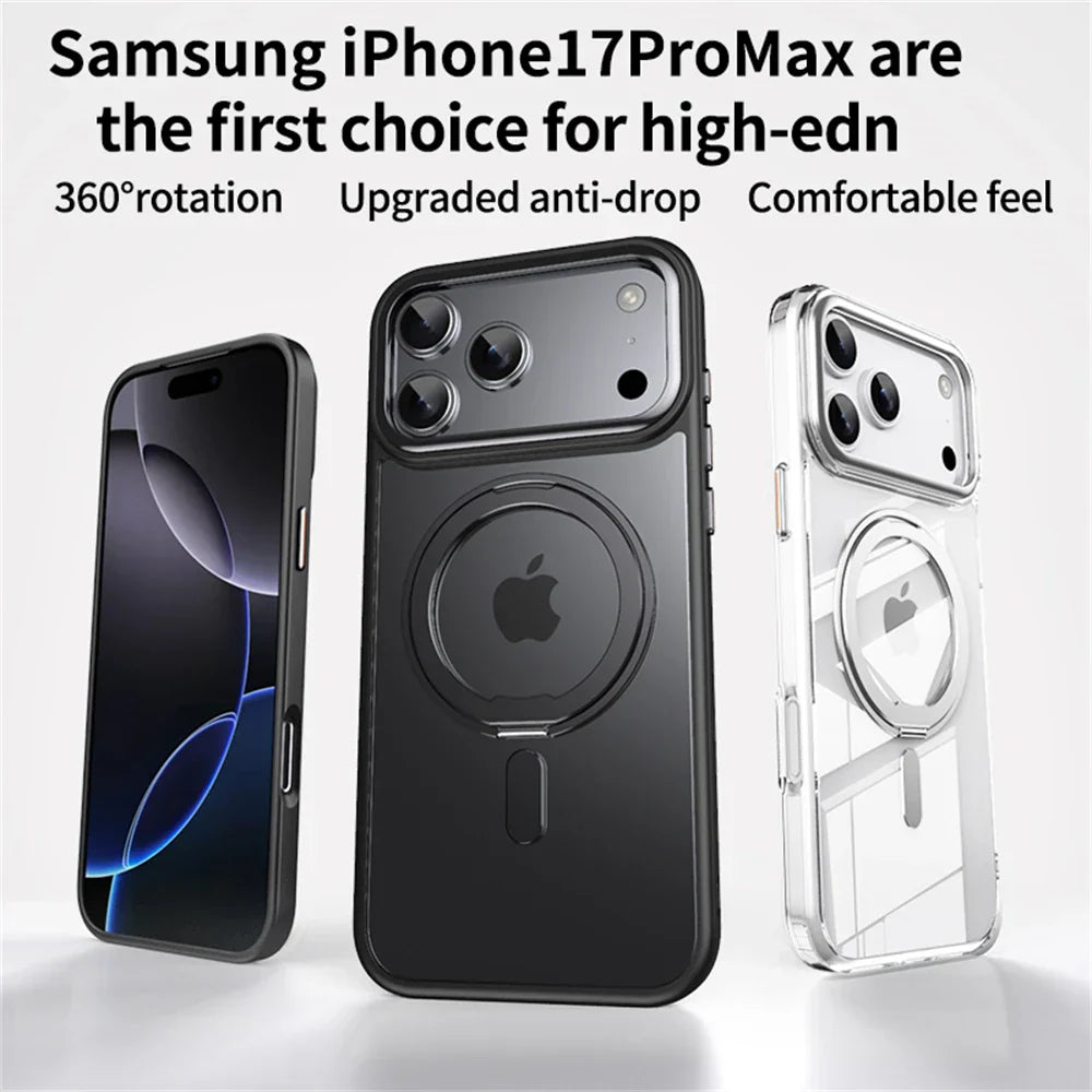 Magnetic Case for iPhone 17 Pro Max Case for iPhone 17 Air  17pro Macsafe Case Shockproof and Dropproof Hard Acrylic Case