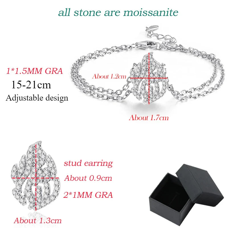 Certified Full Moissanite Bracelets for Women Men S925 Sterling Silver Plated 18k Jewelry Haesh Sheli By ShiranAloni