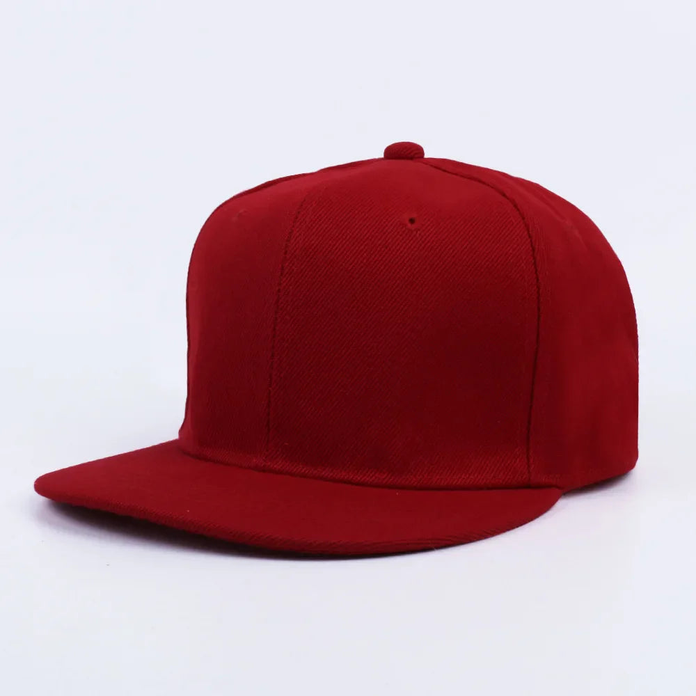 Unisex Cap Acrylic Plain Snapback Hat Adult Hip Hop Baseball Caps for Men
