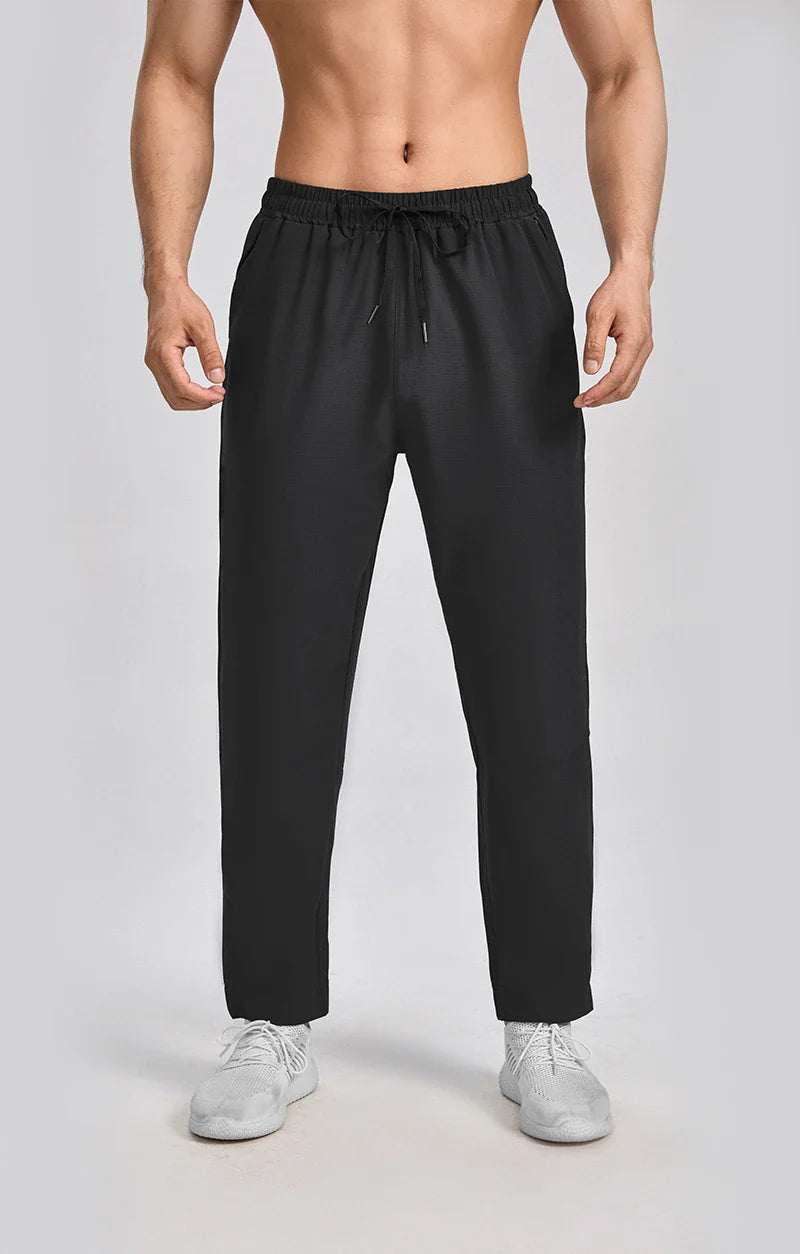 Autumn and winter new sports pants men, breathable casual fitness pants, outdoor running basketball fast dry pants