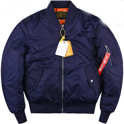 Bomber Jacket Men's Thickened Cotton Pad Coat  Autumn and Winter Baseball Uniform  Coat for Men
