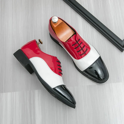 Sapato Social Masculino De Couro Azul De Alta Qualidade Bico Fino Elegante Sapatos De Casamento Masculino Baixo Decotado Para Festa Sapatos Formais Masculinos