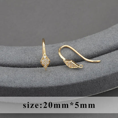20pcs/lot M800 jewelry accessories,pass REACH,nickel free,18k gold plated,copper,connector,diy earrings,jewelry making