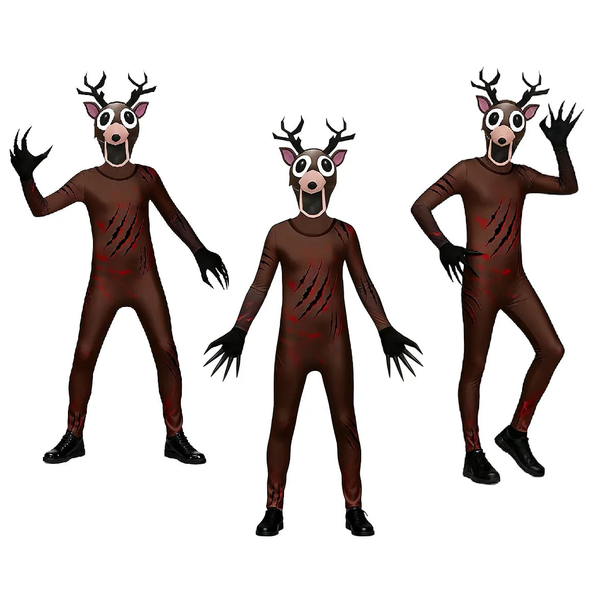 99 Nights In The Forest Deer Kids Cosplay Costume Animal Deer Owl Cosplay Jumpsuit  Halloween Party Costumes for adult childre