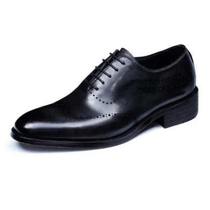 High Quality Cowhide Leather Shoes Men New Style Business Formal Shoes Lace-up Oxford Dress Shoes For Man