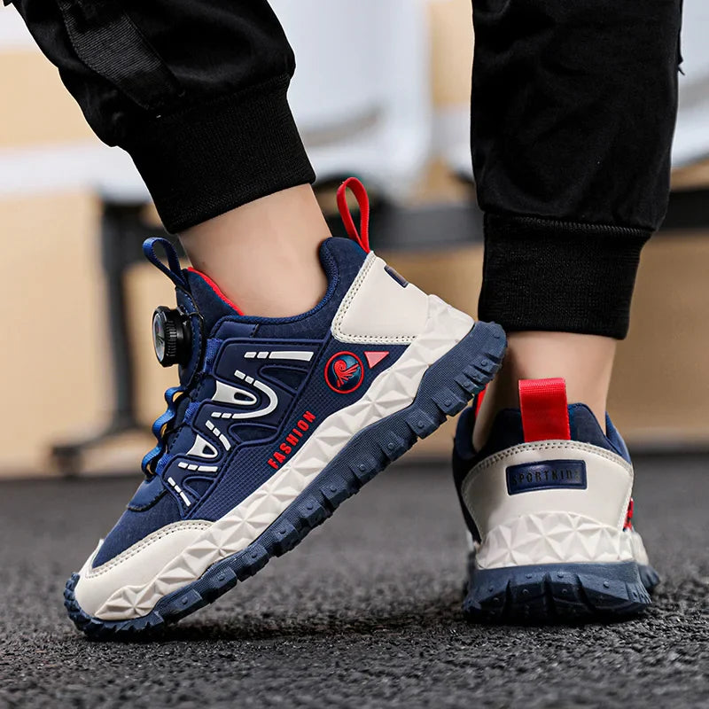 Children Sports Sneakers for Boys Girls Kid Cartoon Graffiti Pattern Casual Shoes Boys Basketball Shoe chaussures de sport