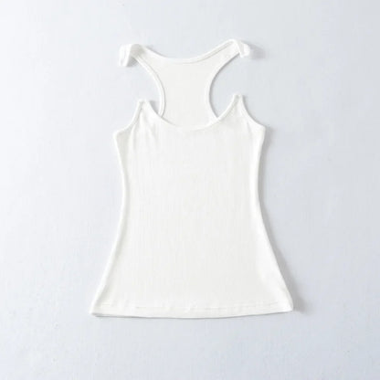 Women Ypro Ribbed Invisible Strap Tank Top Camis Tee