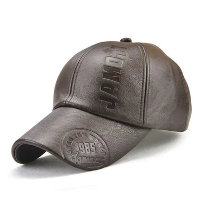 Vintage Men Beret Hat Leather Flat Hats Warm Autumn Winter Windproof Adjustable High Quality Peaked Cap Mens Retro Beret Caps
