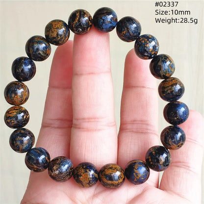 Natural Blue Pietersite Bracelet Women Men Beads Round Beads Chatoyant Cat Eye Fire Pietersite Namibia AAAAAA